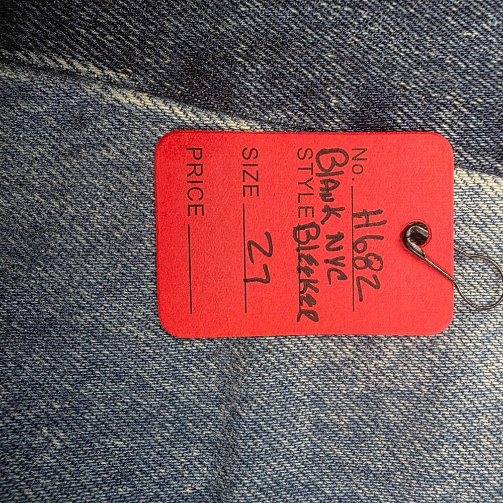 BLANKNYC The Bleecker Multi Tone Blue Colorblock Straight Leg Jean Size 27 - Picture 8 of 8